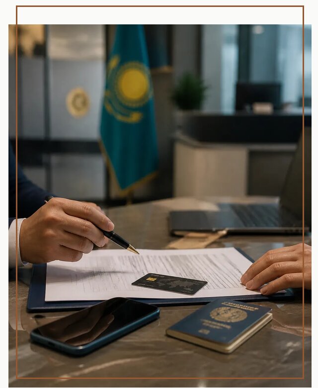 Открытие счета и банковской карты в Казахстане в Полысаеве